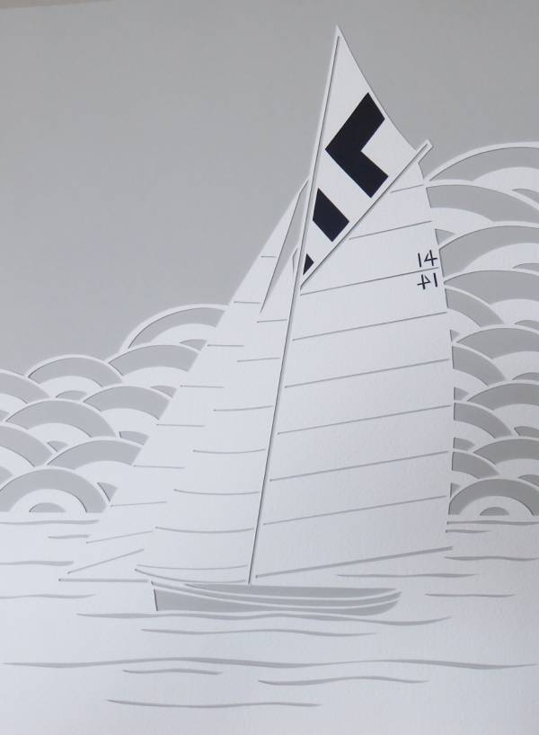 - a , Paper Sculpture by Debs Martin, measuring 38 x 28 cm (H x W) framed at 58 x 48 cm £195